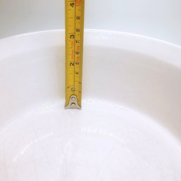 Corning Ware Casserole Dish Round French White Stoneware Pyrex Lid 1.4L 1.5 Qt - Picture 10 of 10